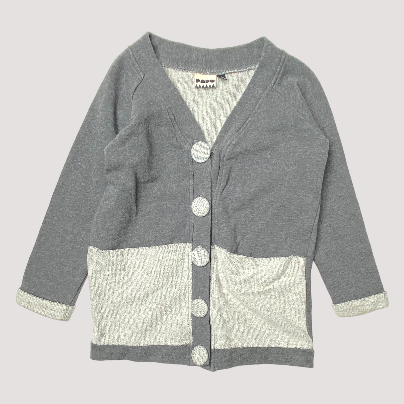 Papu sweat jacket, grey | 98/104cm