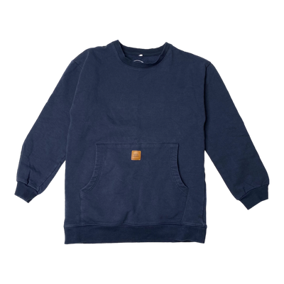 Metsola basic sweatshirt, midnight blue | 146/152cm