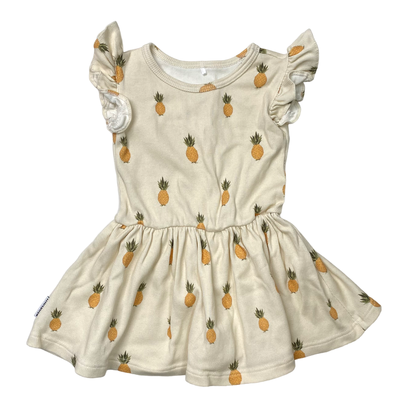 Metsola t-shirt dress, pineapple | 86/92cm