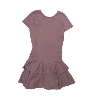 Gugguu frilla dress, plum | 116cm