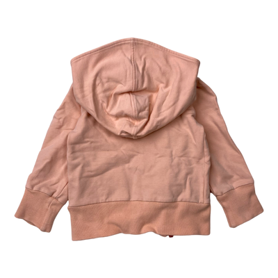 Gugguu zipper hoodie, peach | 80cm