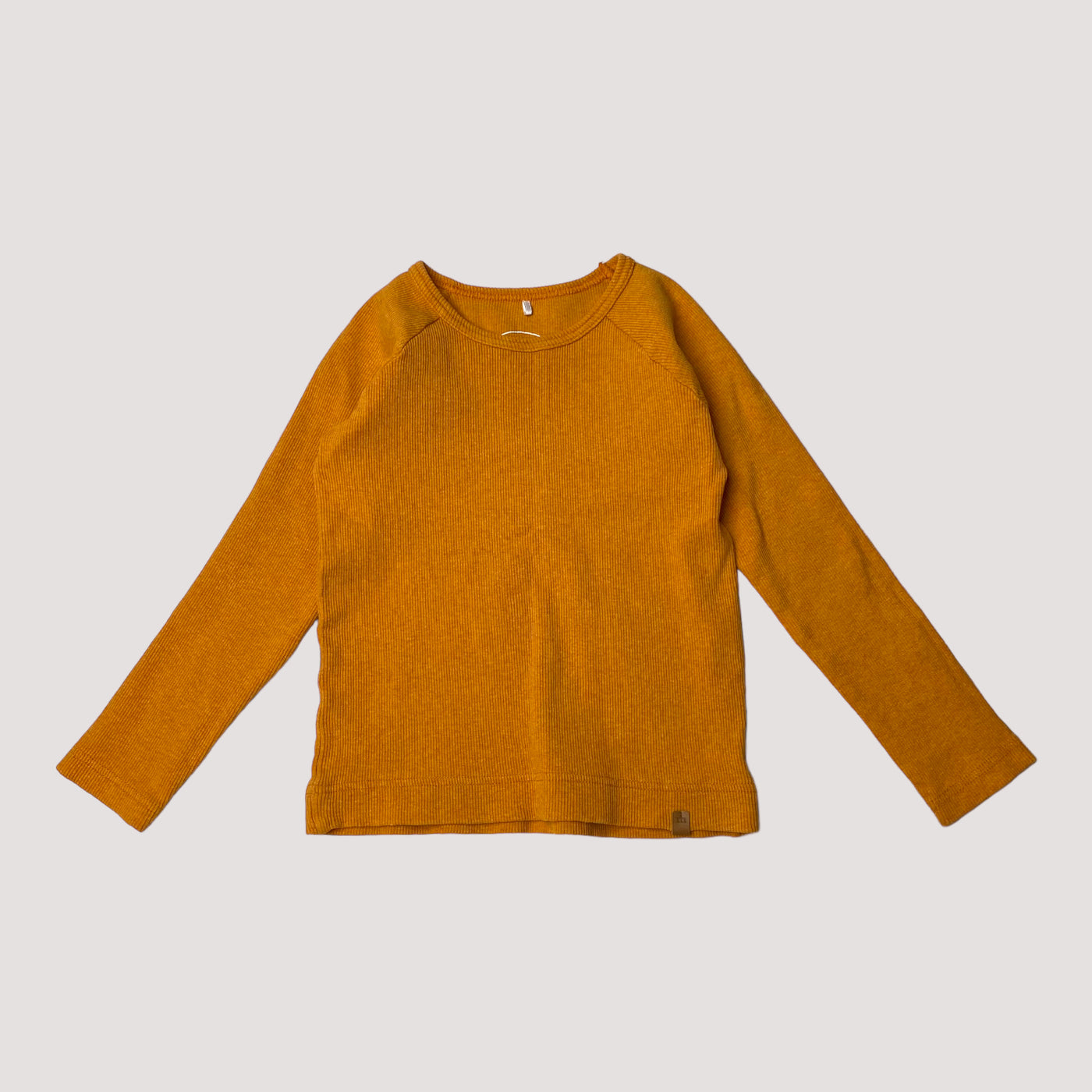 rib shirt, carrot orange | 104cm