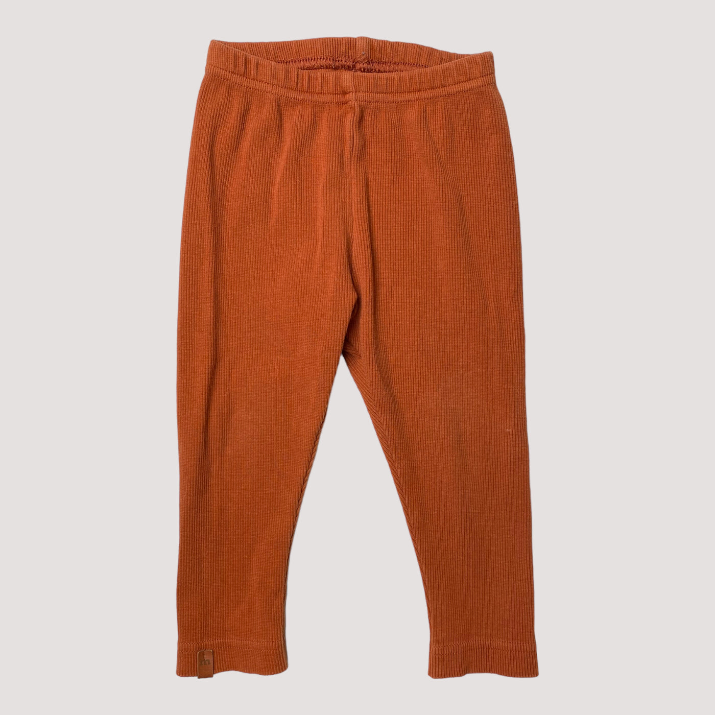 rib leggings, brown | 74/80cm