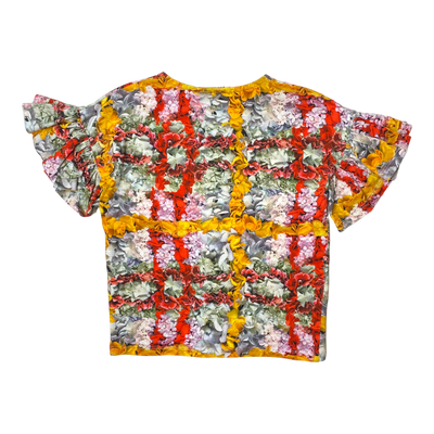 Molo ravah t-shirt, checked flowers | 110cm