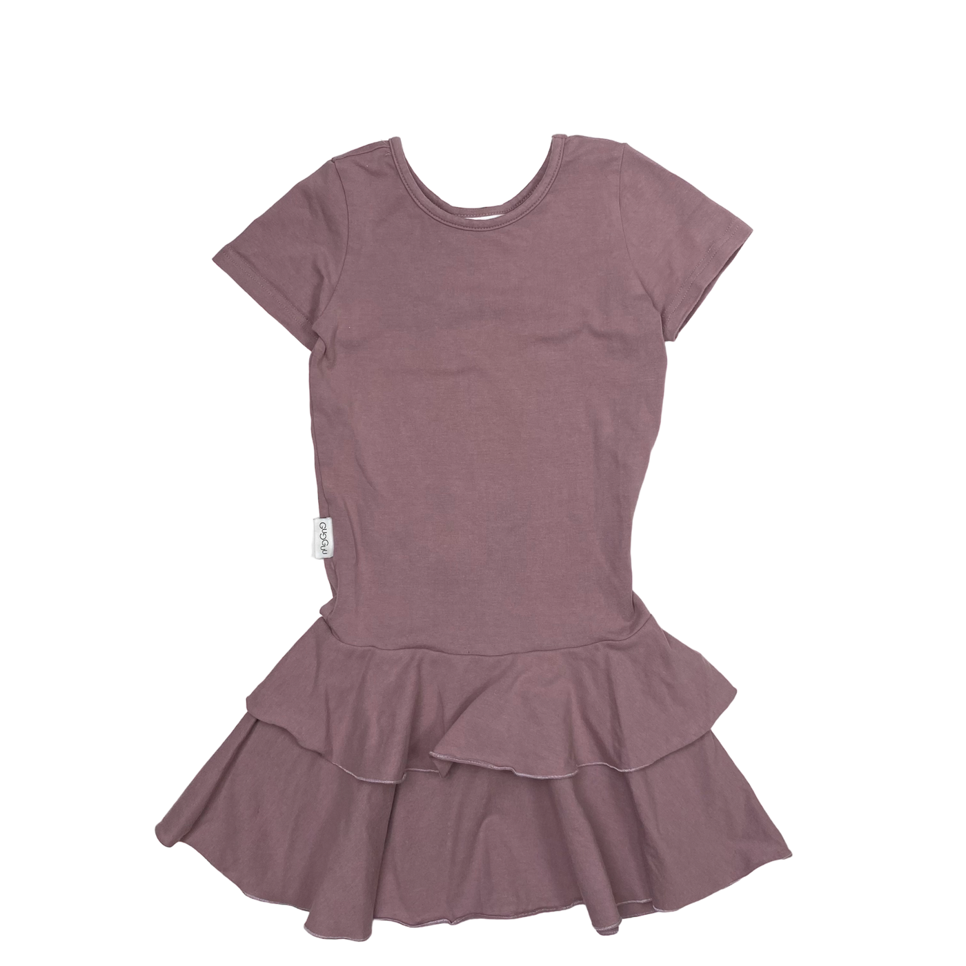 Gugguu frilla dress, plum | 116cm