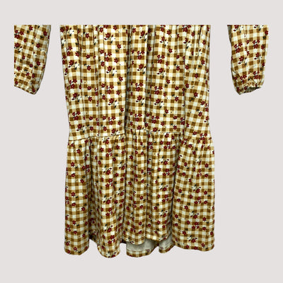 Mainio button dress, checkered flower | woman XS
