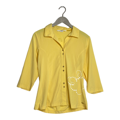Halti button-up collar shirt, yellow | woman 40