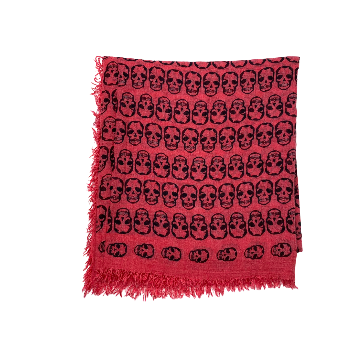 Zadig & Voltaire skull scarf, hot pink