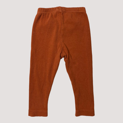 rib leggings, brown | 74/80cm