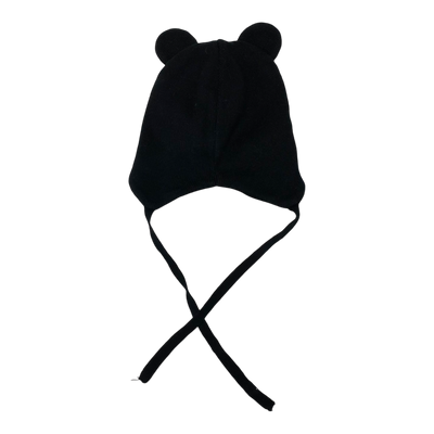 Gugguu merino pom beanie, black | 38/40cm