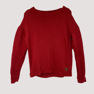 Blaa cotton knitted shirt, fire brick | woman M