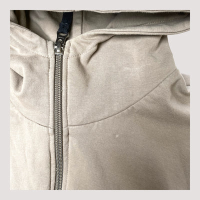 Papu zipper sweat hoodie, tan | 134/140cm
