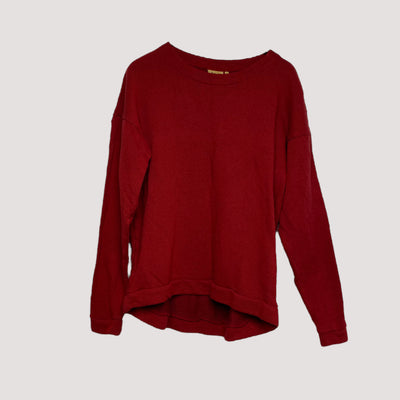 Blaa cotton knitted shirt, fire brick | woman L