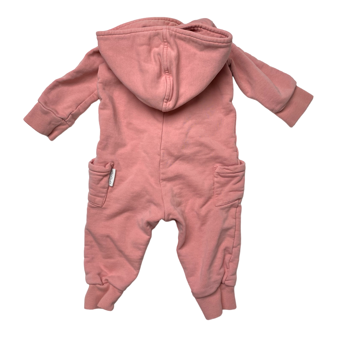 Gugguu sweat jumpsuit, salmon pink | 74cm