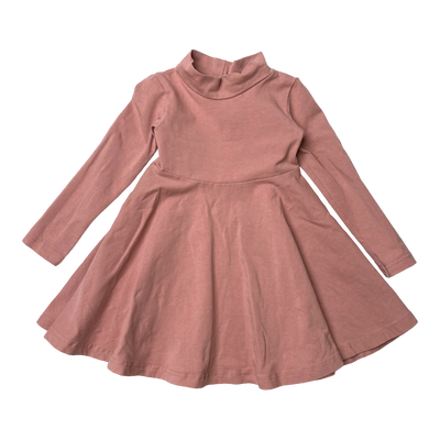 Gugguu turtleneck dress, salmon | 80cm