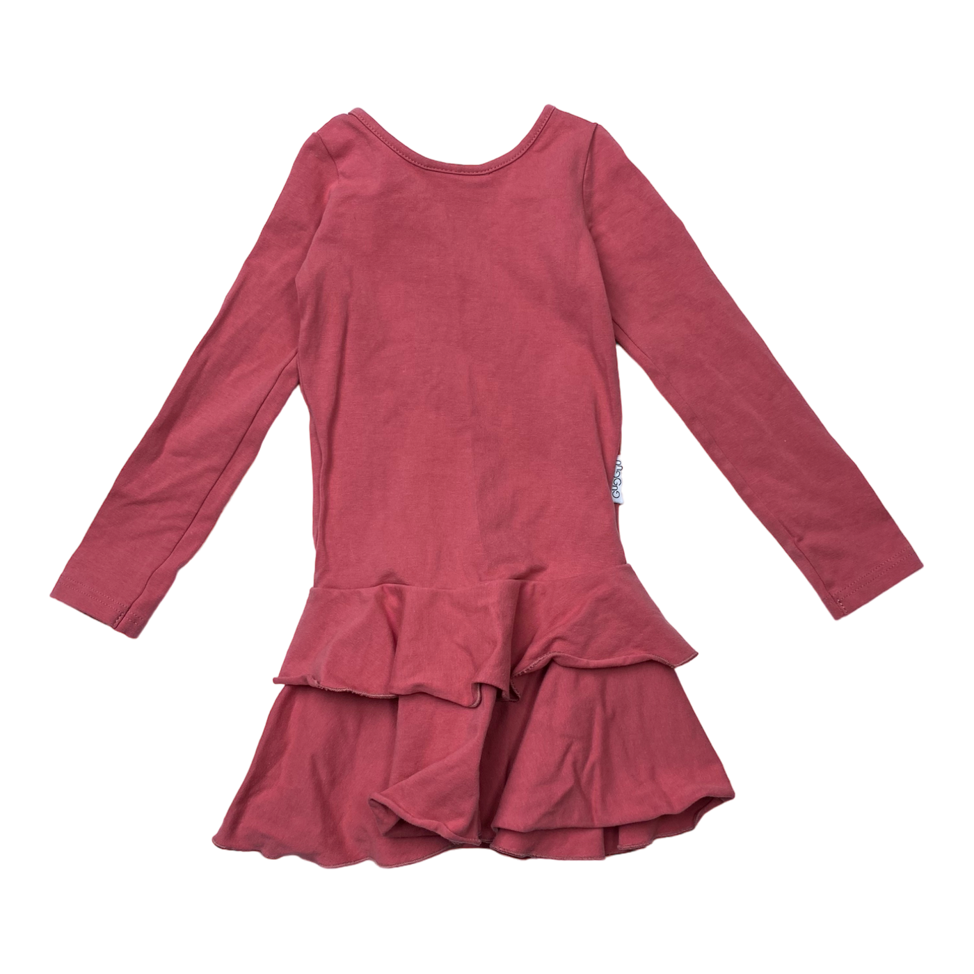 Gugguu frilla dress, rasberry | 92cm