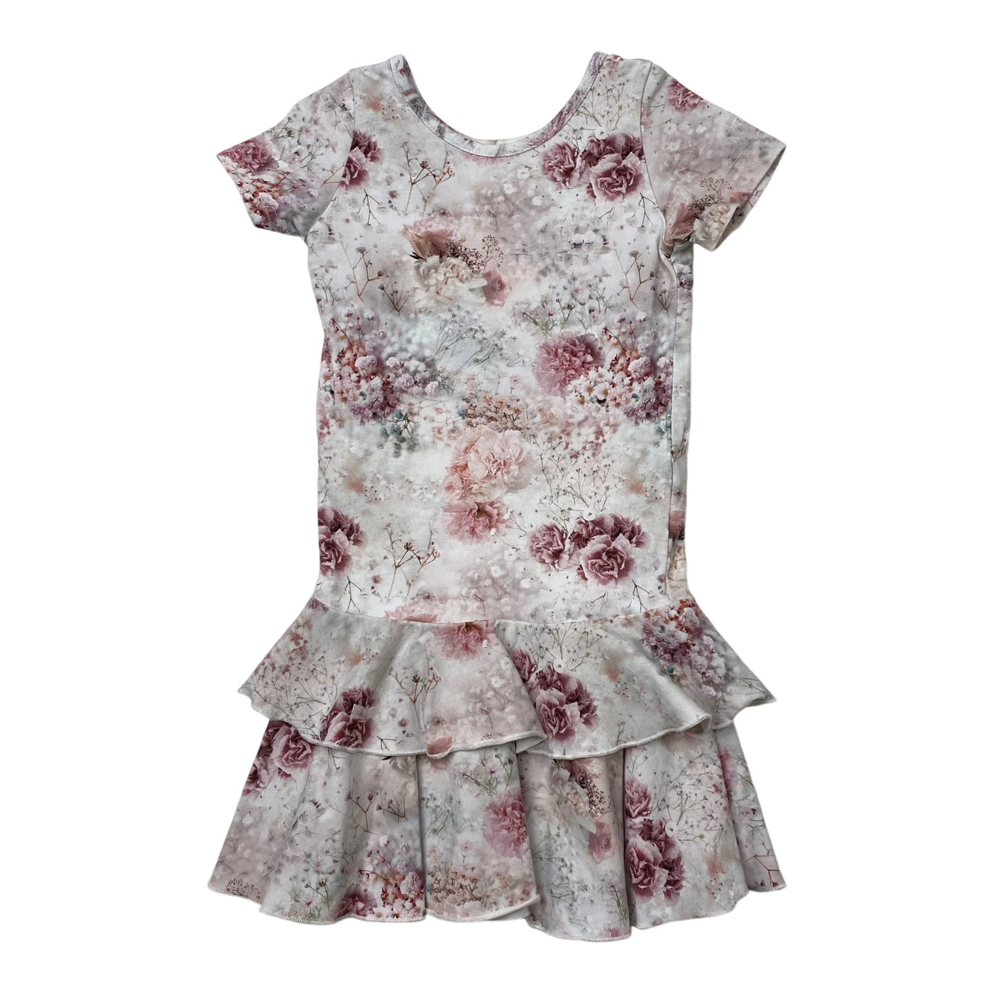 Gugguu t-shirt frilla dress, flowers | 104cm