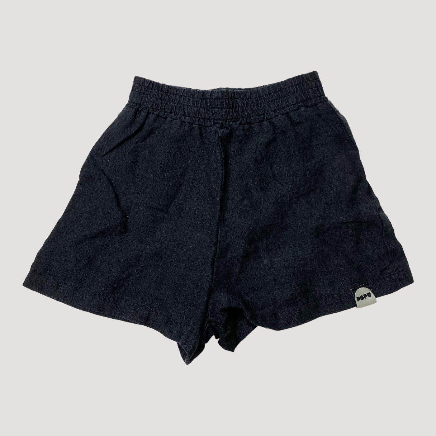 Papu linen shorts, black | 86/92cm