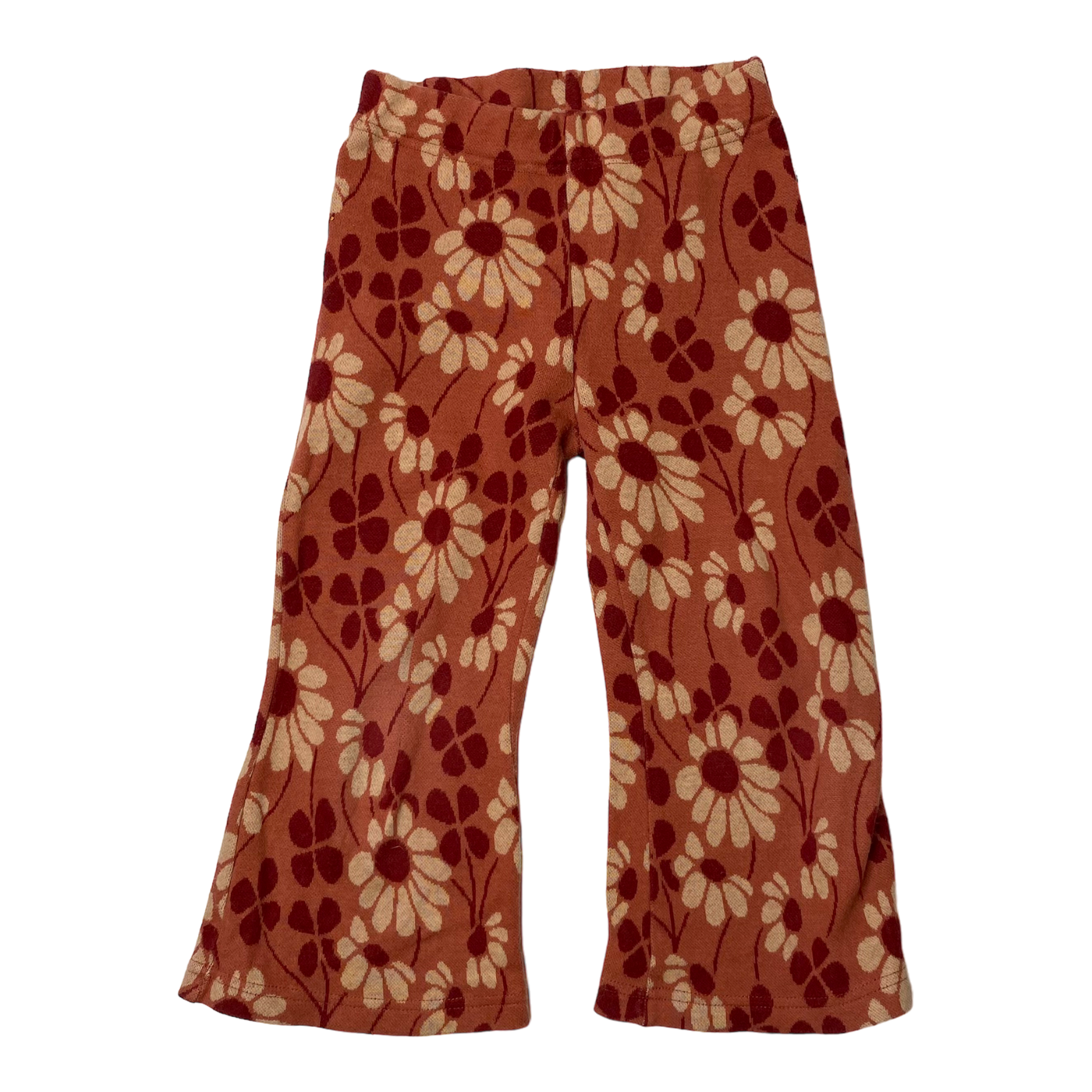 Mainio jacquard pants, flower | 98/104cm