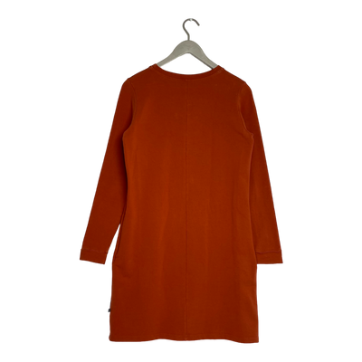 Kaiko ruffle sweat dress, rust | woman M