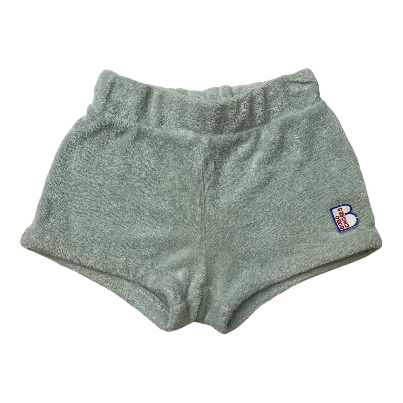 Bobo Choses terry shorts, tea green | 80cm