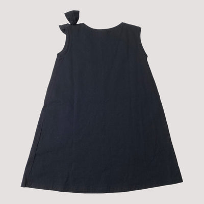 sleeveless bow dress, black | 110/116cm