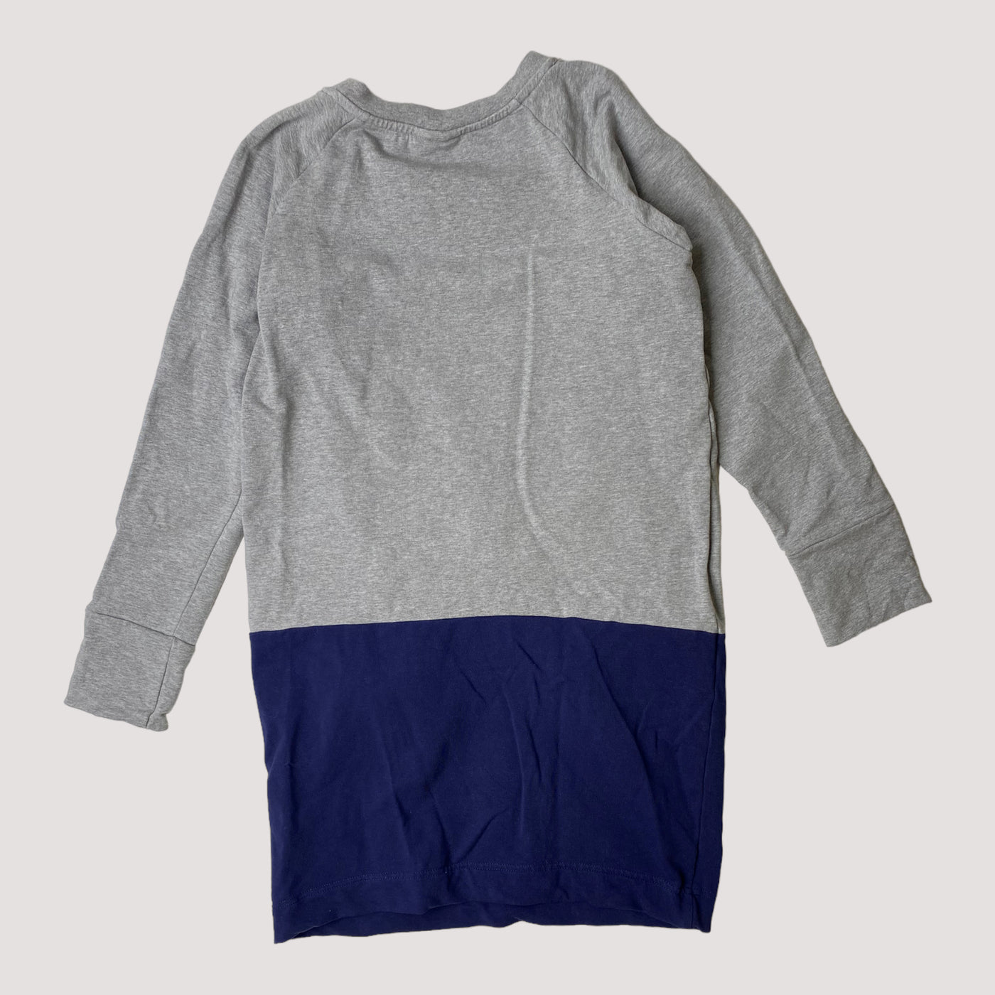 split sweat dress, grey/blue | 146/152cm