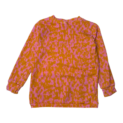 Vimma sweatshirt, pink/orange | 110cm