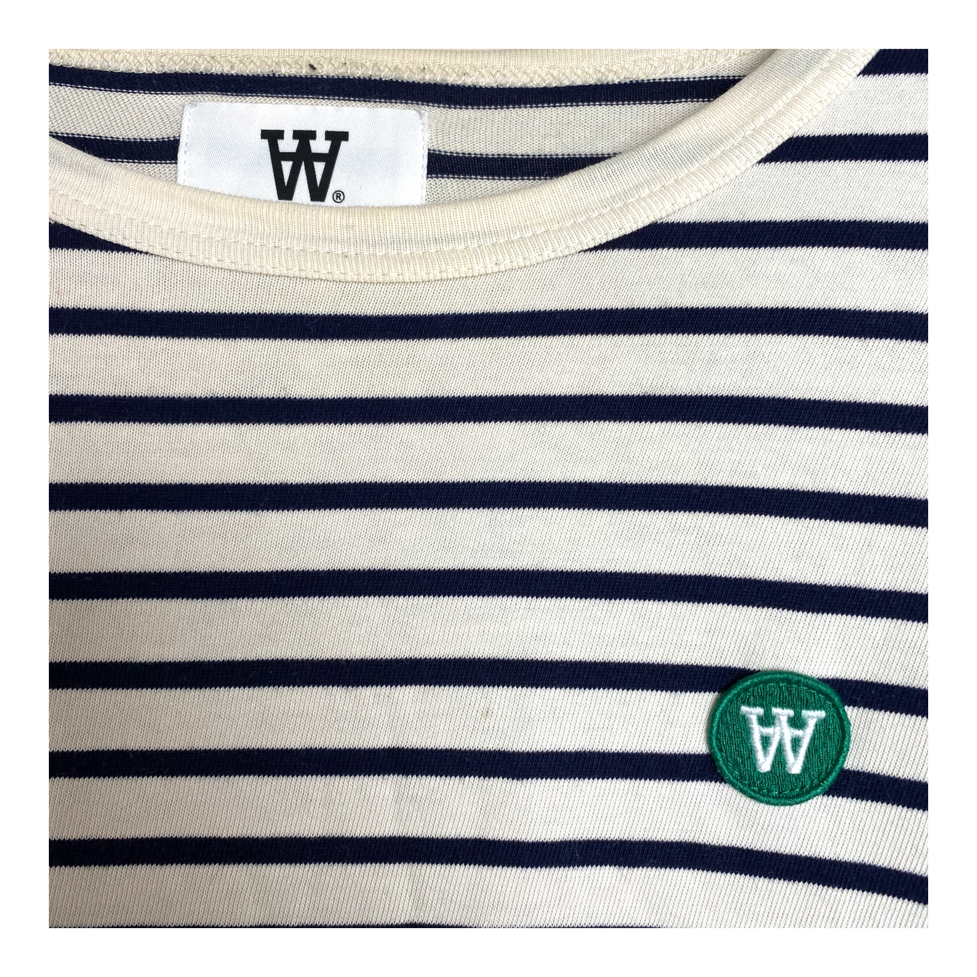 Woodwood tricot shirt, stripes | men S