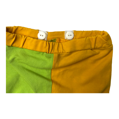 Gugguu leggings, lime green/amber | 80cm