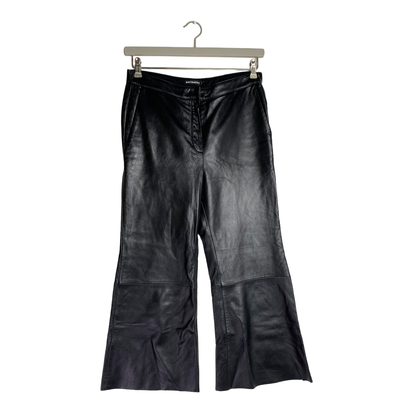 Marimekko leather pants, black | women M