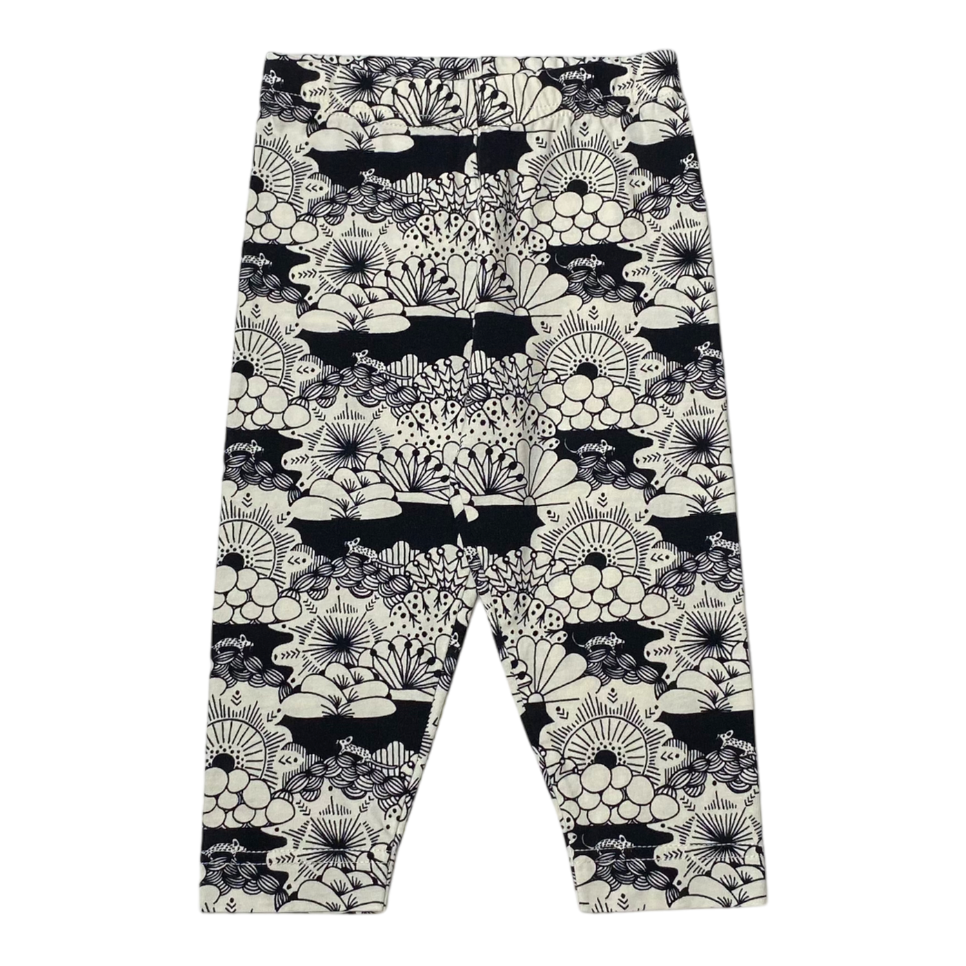 Aarre leggings, black/white | 80cm