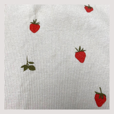 rib t-shirt, strawberry | 116cm