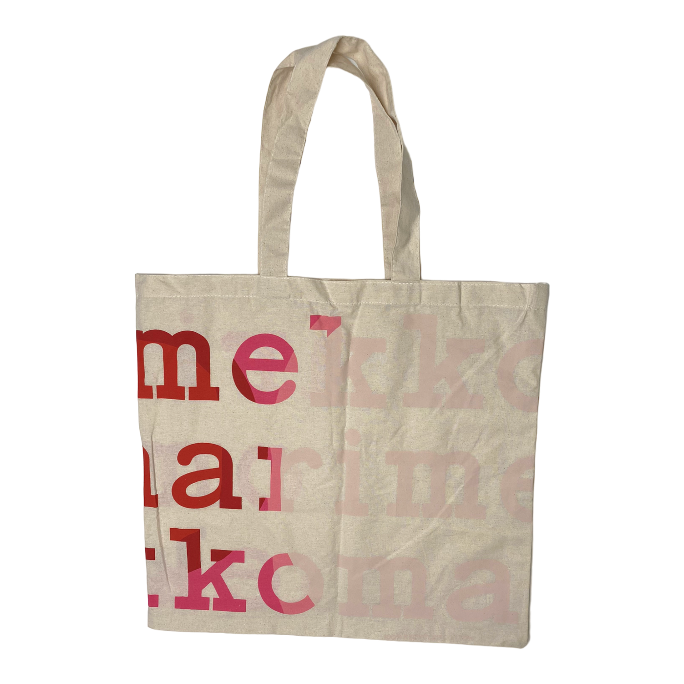 Marimekko canvas logo bag pink onesize Ninyes