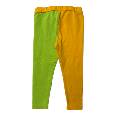 Gugguu leggings, lime green/amber | 80cm