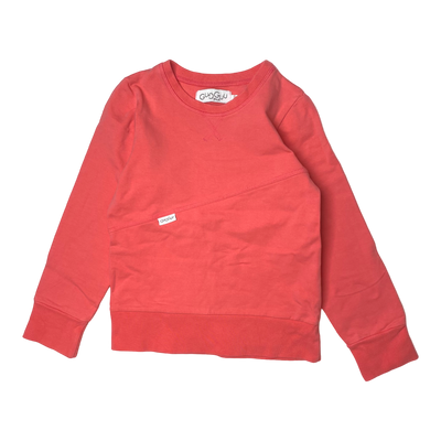Gugguu sweatshirt, coral pink | 134cm
