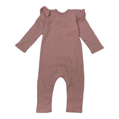 Gugguu frill jumpsuit, rose vale | 68cm