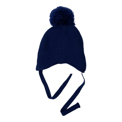 Metsola merino wool beanie, midnight blue | 0-6m