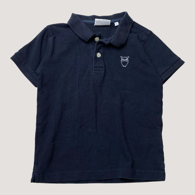 Knowledge cotton collar t-shirt, navy | 98/104cm