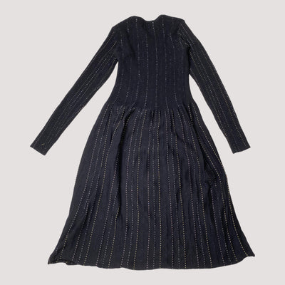 knitted dress, glitter stripes | 146/152cm
