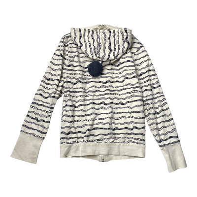 Aarre zipper sweat hoodie, black & white | 140cm