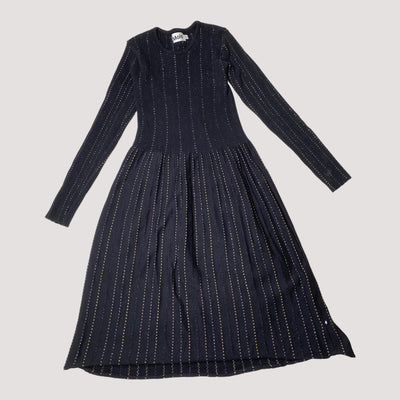 knitted dress, glitter stripes | 146/152cm