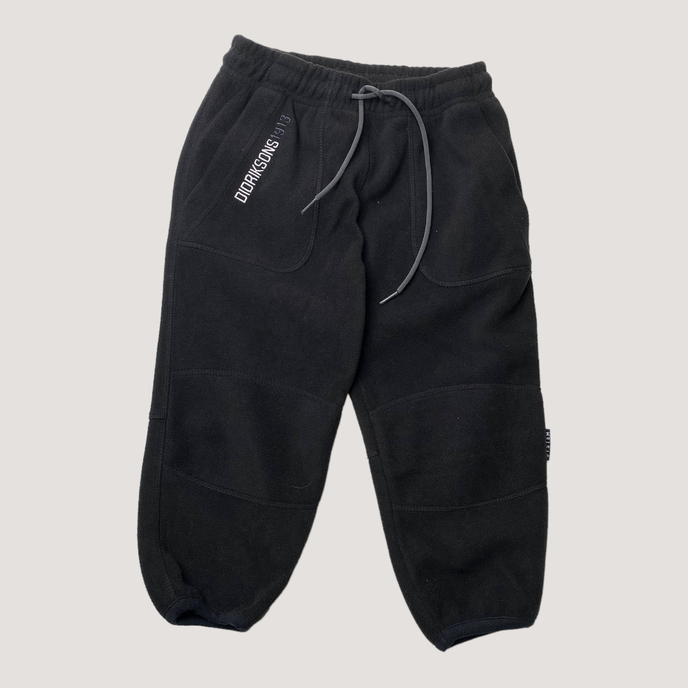 Didriksons polar kid fleece pants, black | 90cm