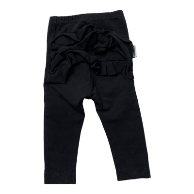 Metsola frill leggings, black | 68cm