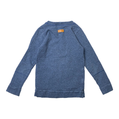 Metsola pocket sweatshirt, royal blue | 122/128cm