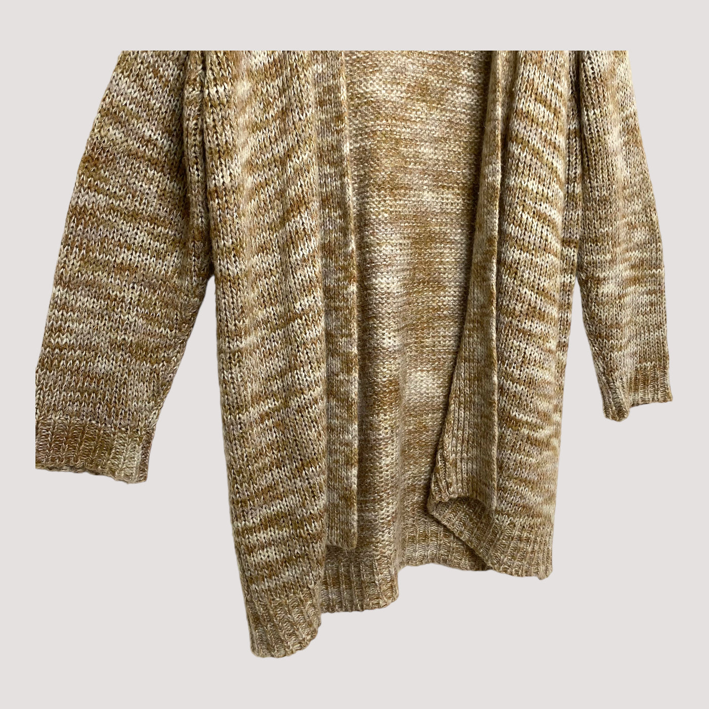 Ganni knitted cardigan, caramel/wheat | women S
