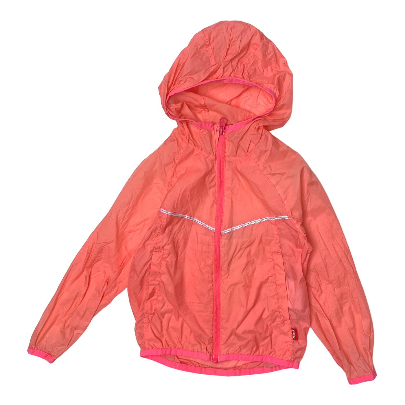 Reima light weight shell jacket, coral pink | 104cm