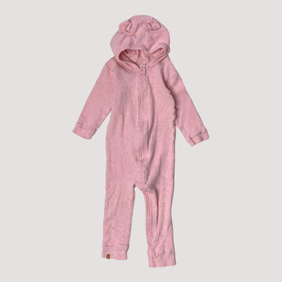 Metsola bear jumpsuit, pink | 74cm