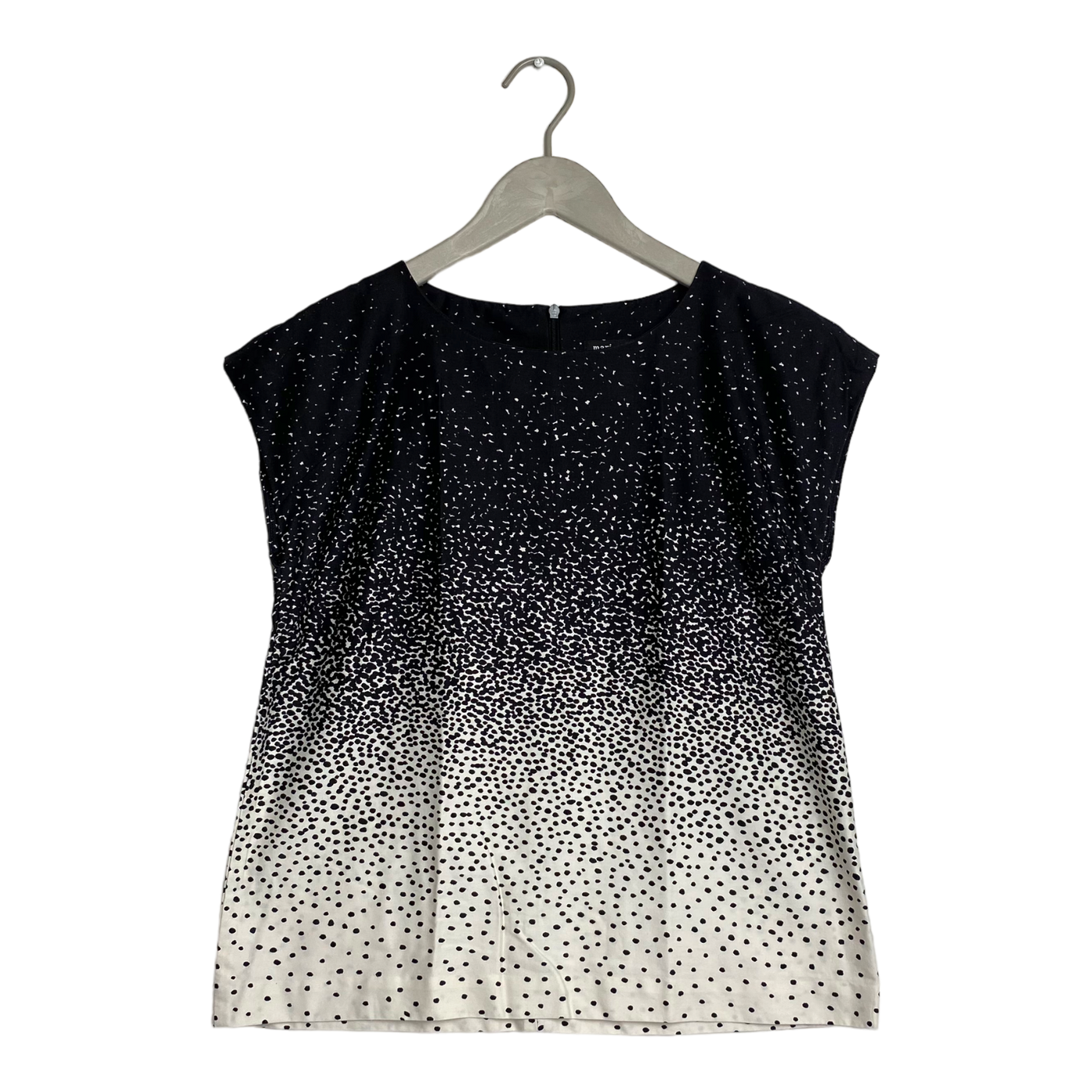 Marimekko woven top, black and ivory | woman S