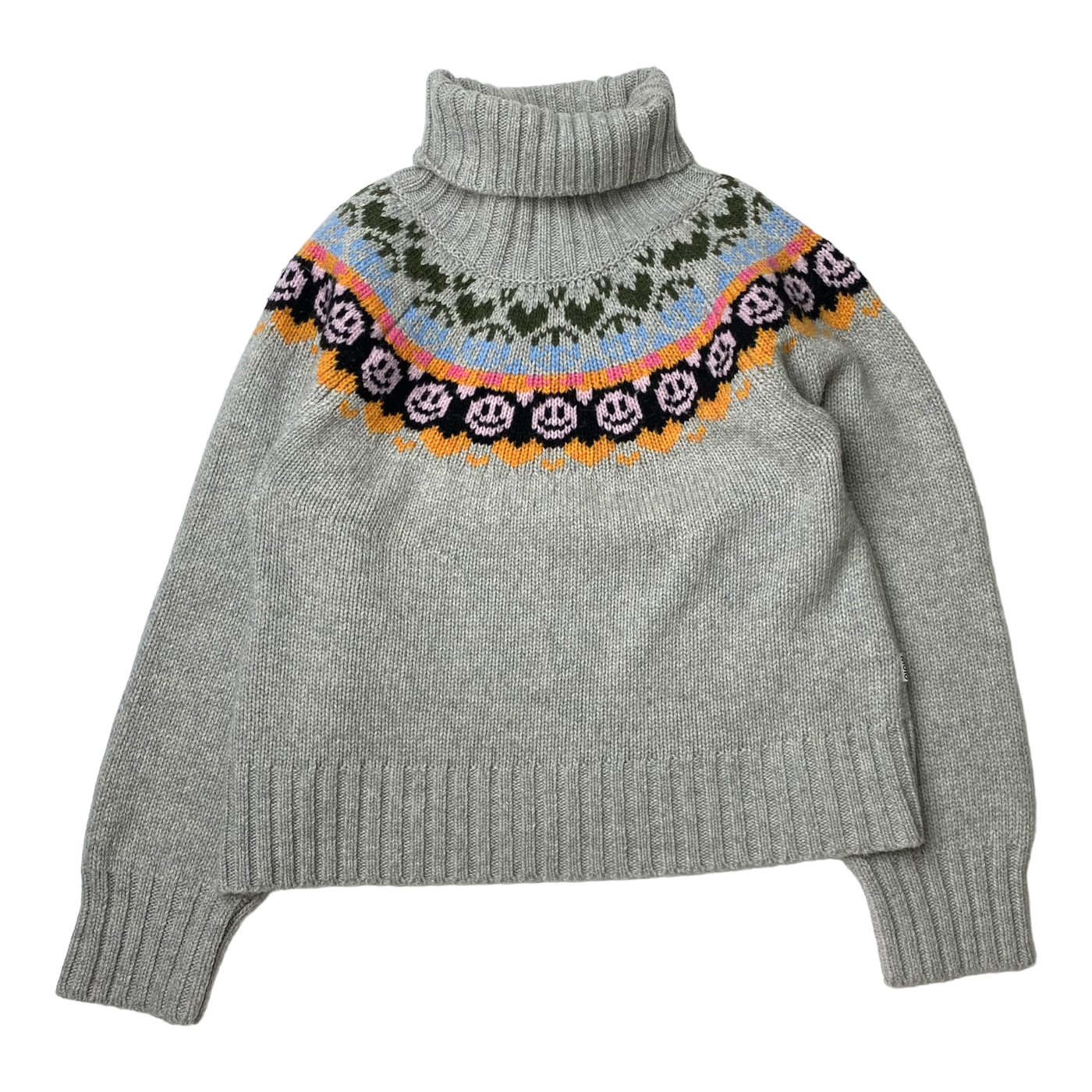 Molo wool sweater, smiley | 146/152cm